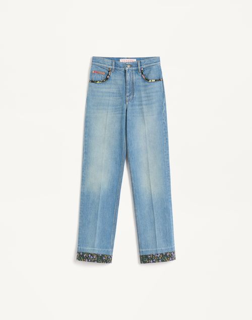 Valentino - Denim Pants - Denim - Woman - Denim