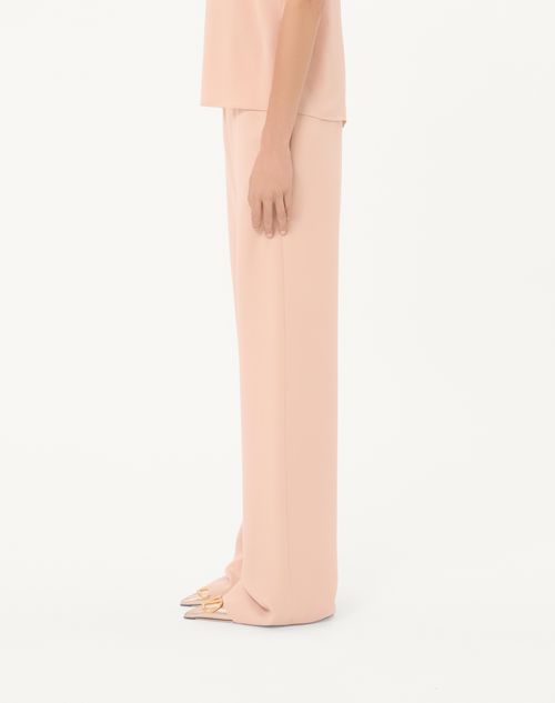 Valentino - Cady Couture Trousers - Salmon - Woman - Pants And Shorts