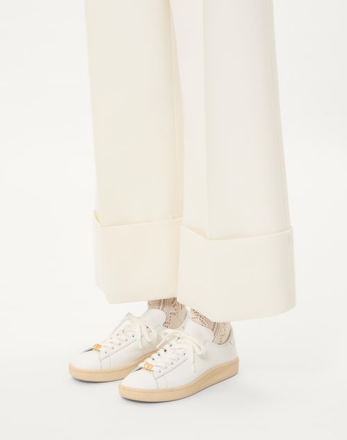 Valentino Garavani - Royco Trainer In Nappa Calfskin - White - Woman - Trainers