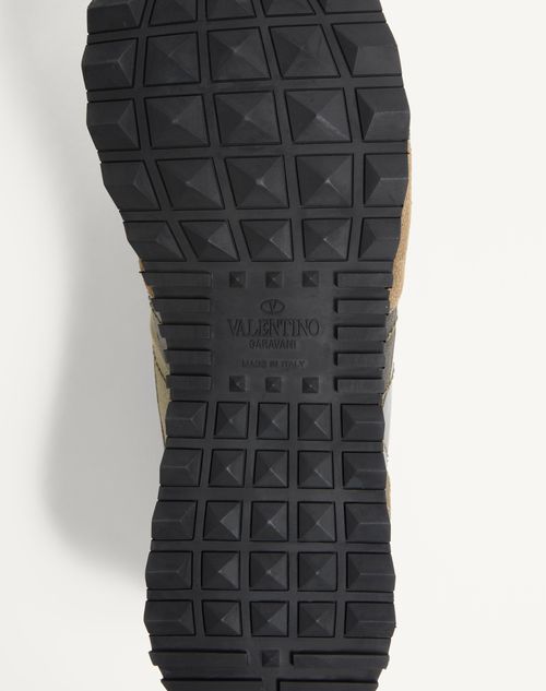 Valentino Garavani - Camouflage Rockrunner Sneaker - Military Green - Man - Sneakers