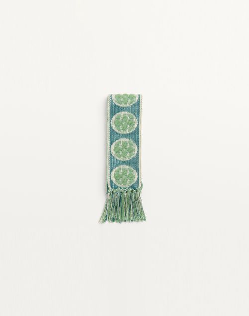 Valentino Garavani - Antibes Cotton Scarf With Fringe - Ivory/blue/aquamarine - Man - Soft Accessories