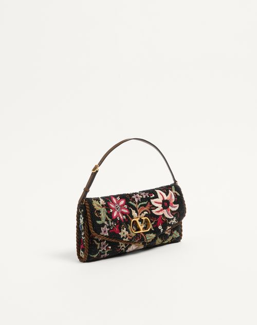Valentino Garavani - Valentino Garavani Devain Embroidered Small Shoulder Bag - Multicolor - Woman - Clutches
