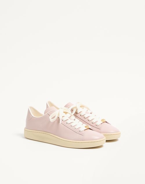 Valentino Garavani - Royco Sneaker In Nappa Calfskin - Pink - Woman - Sneakers