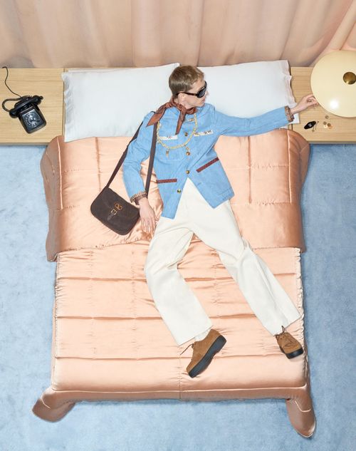 Valentino - Valentino Denim Trousers - Ivory - Man - Denim