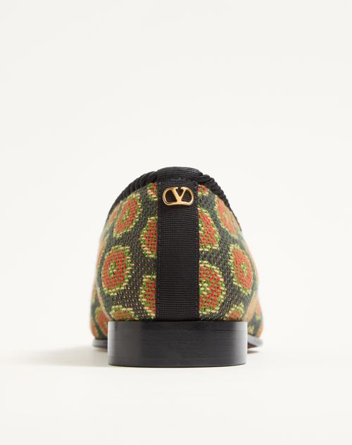 Valentino Garavani - Les Alcôvettes Loafer In Jacquard Fabric - Multicolor - Man - Loafers And Driver
