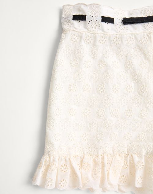 Valentino - Short À Pois Daisy Sangallo - Ivoire - Femme - Shorts Et Pantalons