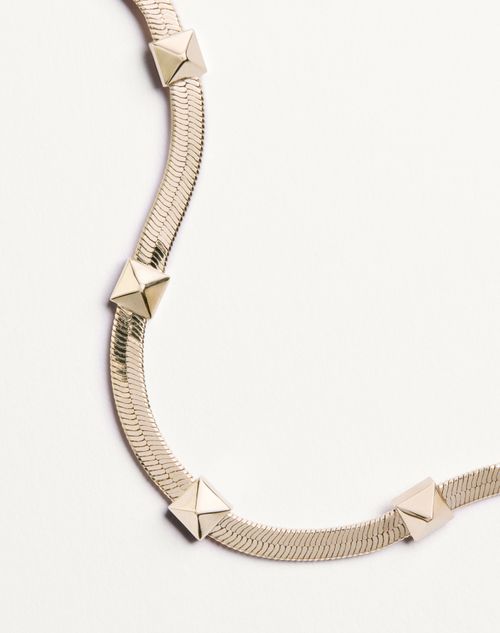 Valentino Garavani - Valentino Rockstud Metal Bracelet - Platinum - Woman - Jewelry