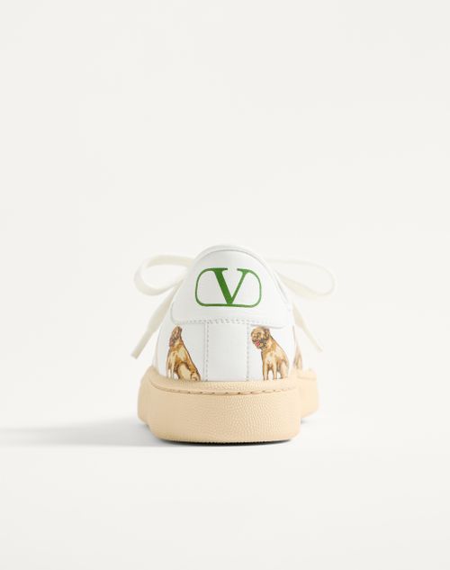 Valentino Garavani - Royco Sneaker In Nappa Calfskin With Petit Charles Pattern - White/multicolor - Woman - Sneakers