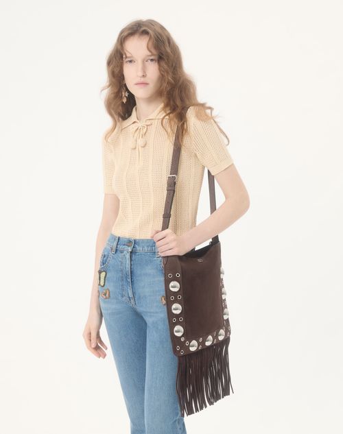 Valentino - Embroidered Cotton Knit Polo - Ivory - Woman - Knitwear