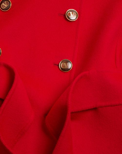 Valentino - Compact Drap Coat - Paris - Woman - Coats And Outerwear
