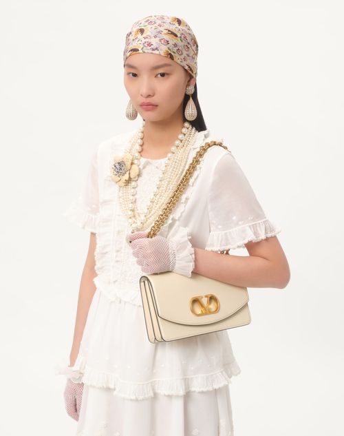 Valentino - Robe Courte Brodée En Organza - Gardénia - Femme - Robes