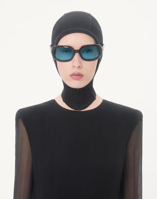 Valentino - Long Dress In Sablé Velvet - Black - Woman - Gowns