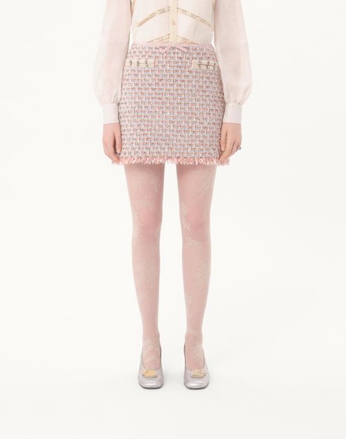 Valentino - Ribbon Tweed Skirt - Multicolour - Woman - Skirts
