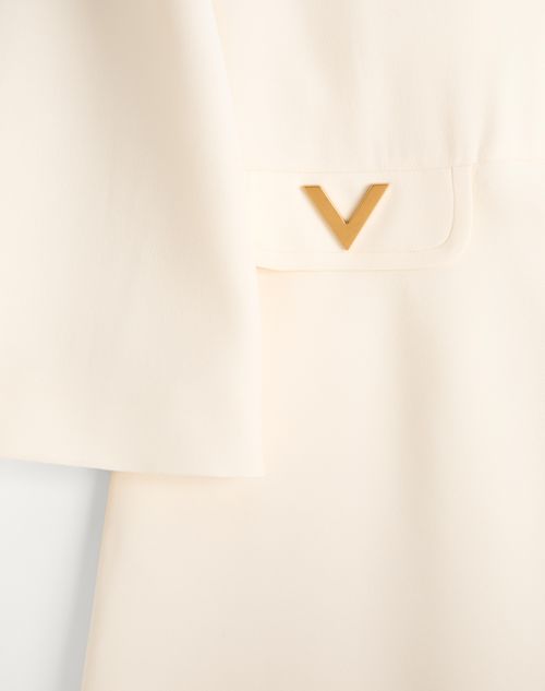 Valentino - Crepe Couture Midi Dress - Ivory - Woman - Dresses