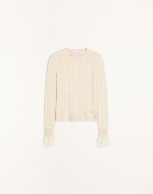 Shop Valentino Pull En Cachemire Femme Ivoire S