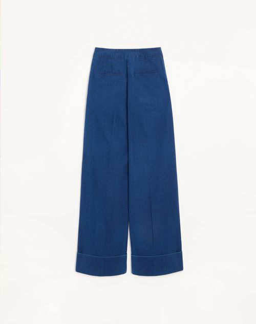 Valentino - Denim Pants - Blue - Woman - Denim