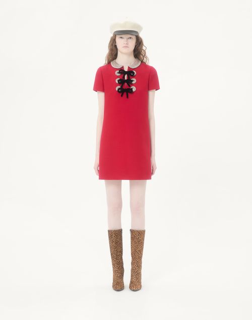 Valentino - Embroidered Crepe Couture Short Dress - Paris - Woman - Dresses