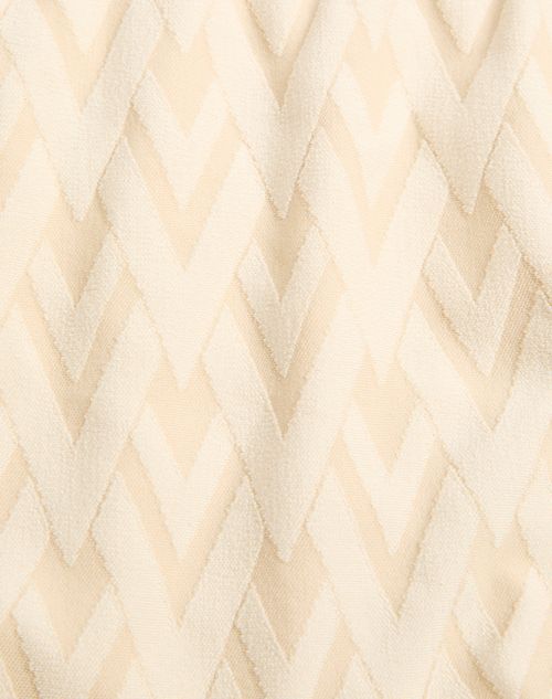 Valentino - Toute La V Lycra Jacquard Bikini - Birch/ivory - Woman - Beachwear