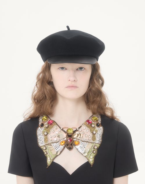 Valentino - Embroidered Crepe Couture Short Dress - Black/multicolor - Woman - Dresses