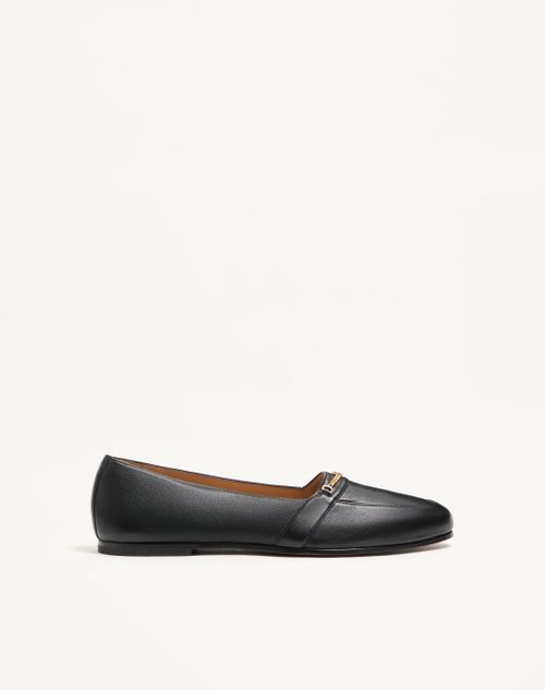 Valentino Garavani - Étudiant Nappa Leather Loafer - Black - Man - Loafers And Drivers