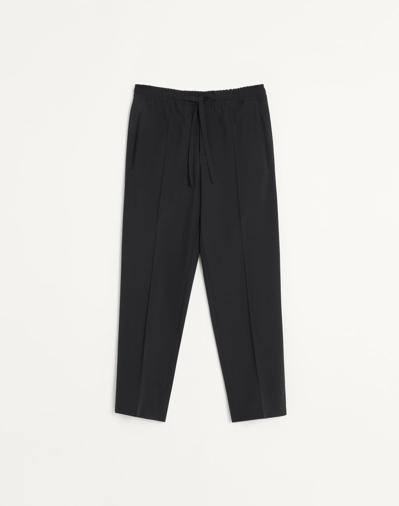 Valentino Men's Black Wool Trousers Man 52