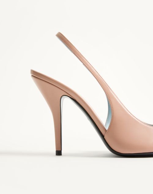 Valentino Garavani - Coeur Royal Slingback Pumps In Kidskin 100mm - Phard - Woman - Pumps And Slingbacks