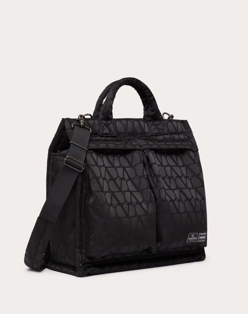 Valentino Garavani - Valentino Garavani And Porter 2way Vertical Tote Bag - Black - Man - Totes