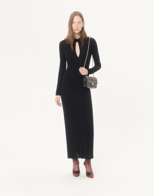 Valentino - Crepe Jersey Top - Black - Woman - Shirts And Tops
