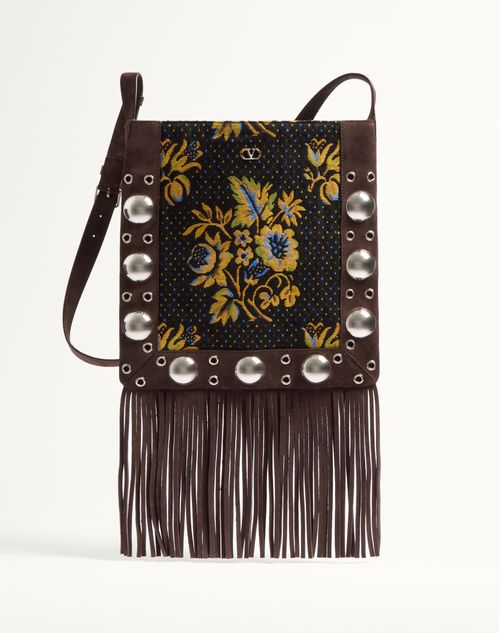 Valentino Nellcôte Jacquard Shoulder Bag In Multicolour