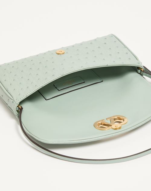 Valentino Garavani - Devain Shoulder Bag - Bleu D'azur - Femme - Sacs Porté Épaule