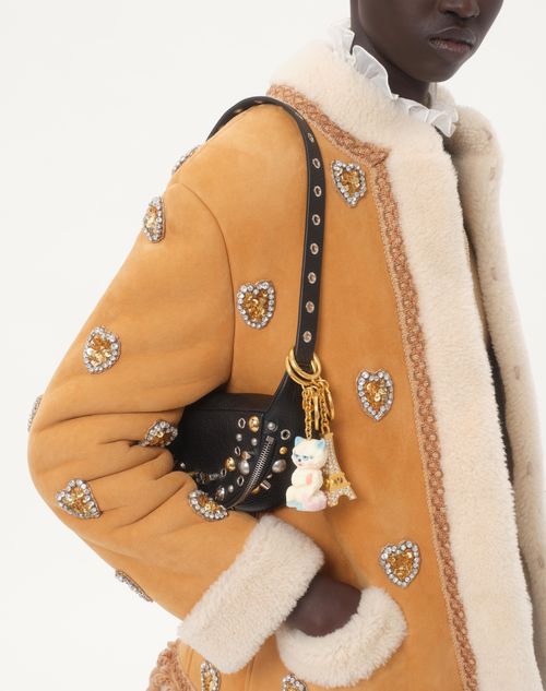 Valentino - Piel De Oveja Bordada - Beis - Mujer - Abrigos Y Chaquetas
