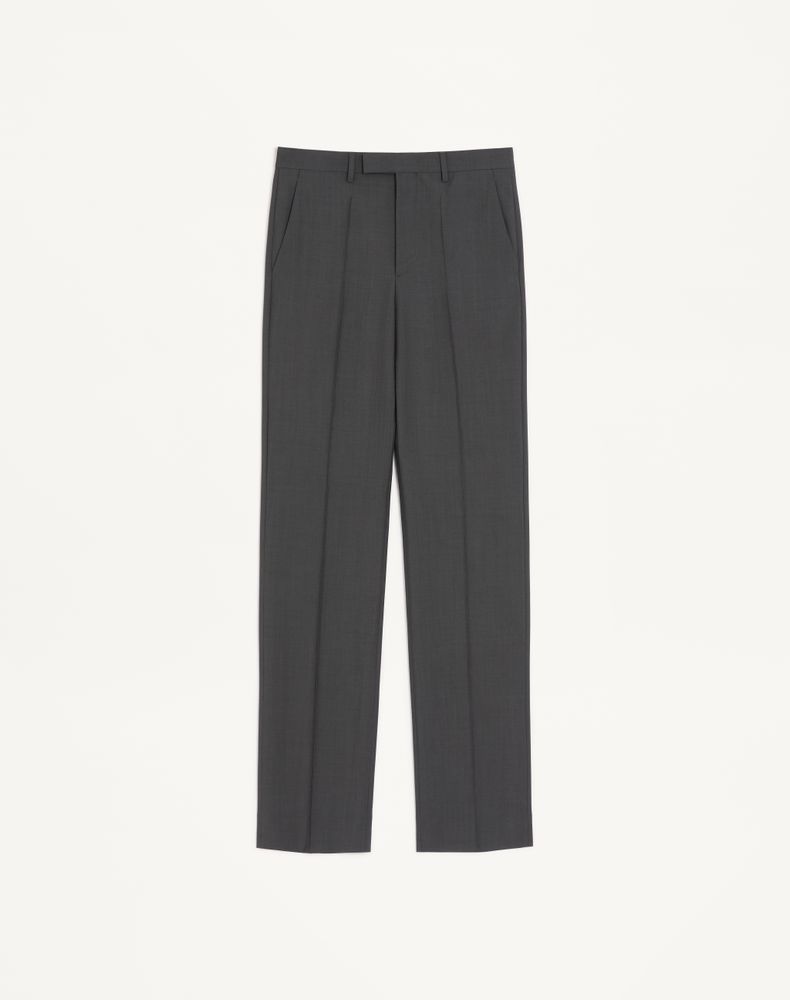 Valentino Men's Dark Grey Wool Trousers Man 56