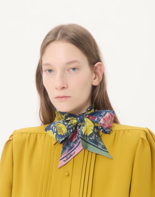 Valentino Garavani - Apres L'hiver Poppies Bandeau Scarf In Silk - Multicolour - Woman - Soft Accessories