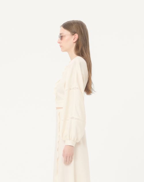 Valentino - Top In Couture Linen - Vaniglia - Donna - Camicie E Top