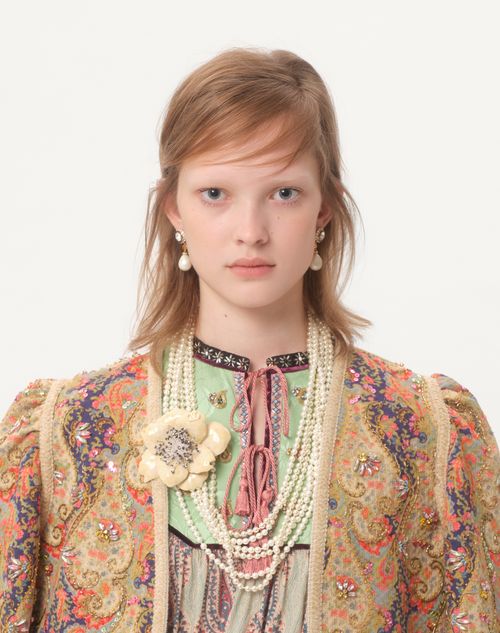 Valentino - Embroidered Voyage Imaginaire Paisley Print Dress - Multicolor - Woman - Dresses