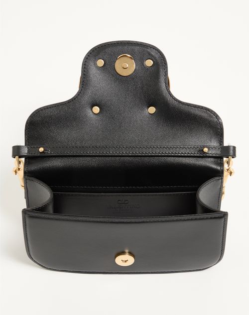 Valentino Garavani - ヴァレンティノ ガラヴァーニ ロコ カーフスキン スモール ショルダーバッグ - ブラック - ウィメンズ - ショルダーバッグ