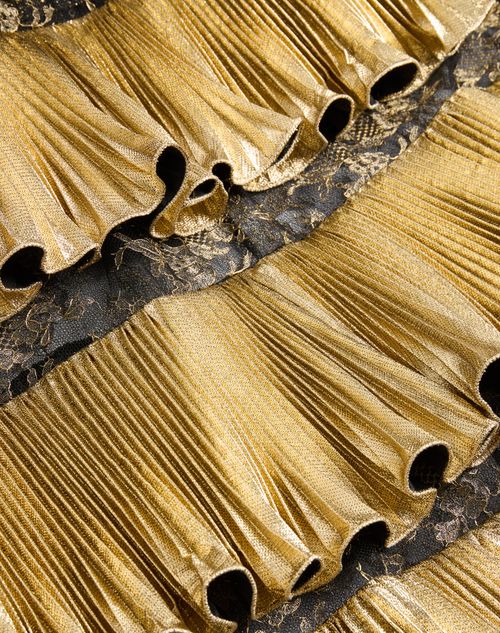 Valentino - Long Dress In Jacquard Reps Lamé - Black/gold - Woman - Gowns