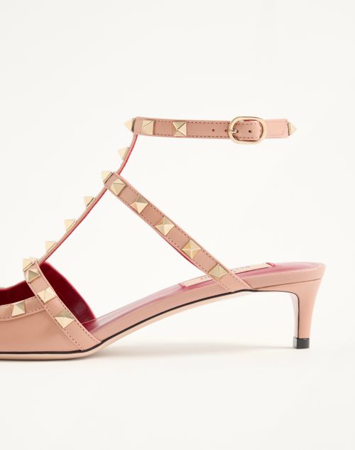 Valentino Garavani - Rockstud Court Shoes In Kid Leather 40mm - Phard - Woman - Pumps And Slingbacks
