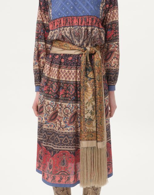 Valentino Garavani - Silk Cashmere Scarf - Navy - Woman - Soft Accessories