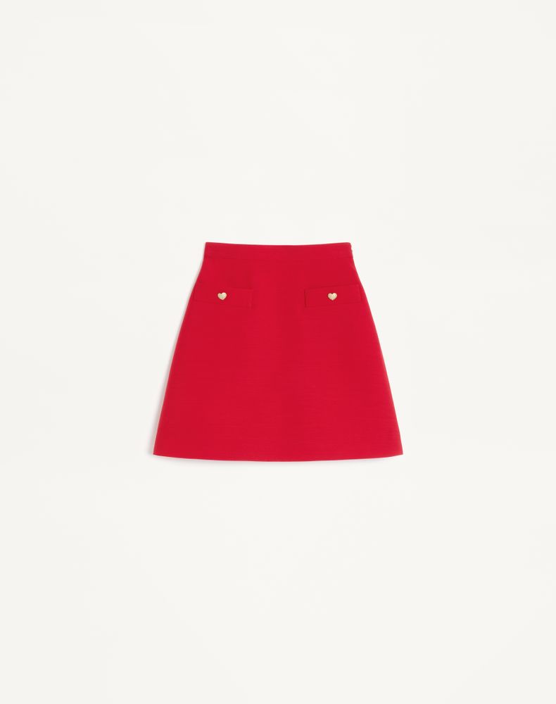 Valentino Women's Paris Crepe Couture Short Skirt Woman 50