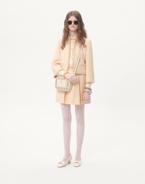 Valentino - Crepe Couture Short Skirt - Birch - Woman - Skirts