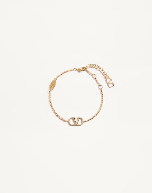 Valentino Garavani - Armband Vlogo Signature Aus Metall - Gold - Frau - Schmuck Und Uhren
