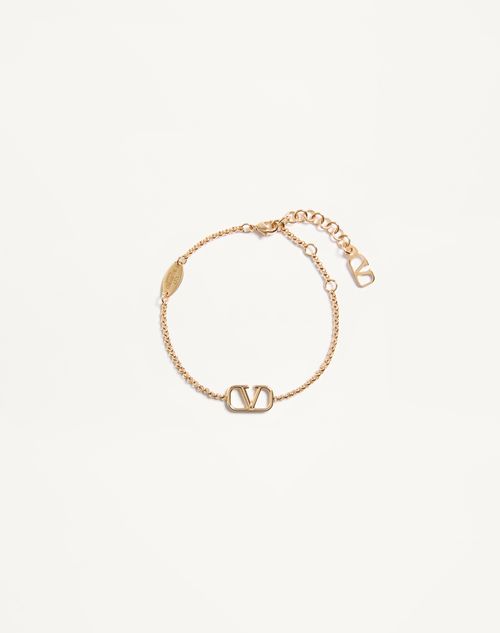 Valentino Garavani - Vlogo Signature Metal Bracelet - Gold - Woman - Jewelry
