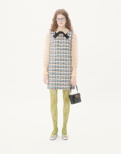 Valentino - Tweed Paillettes Embroidered Short Dress - Multicolor - Woman - Dresses