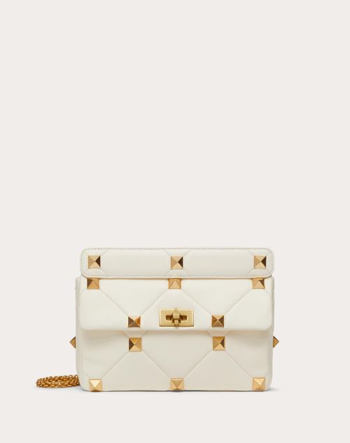 スタッズサイン ナッパレザー ショルダーバッグ for 女性 インチ スタッズサイン ナッパレザー ショルダーバッグ for 女性 インチ
