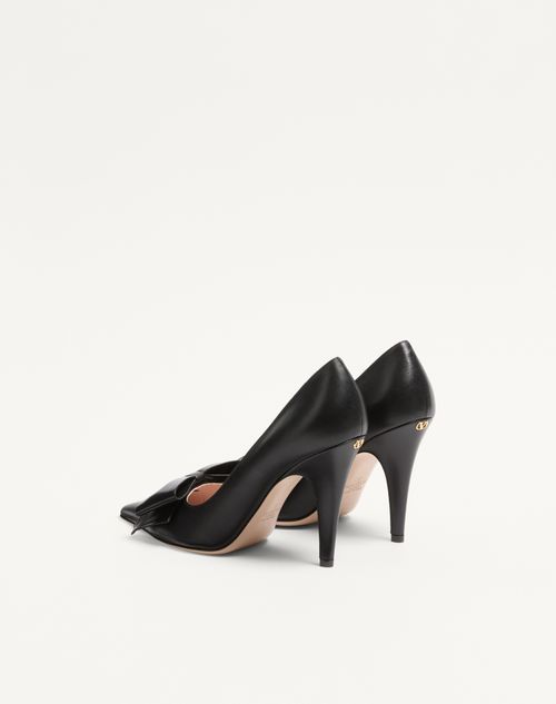 Valentino Garavani - Bowow Pump In Kidskin 100mm - Black - Woman - Pumps