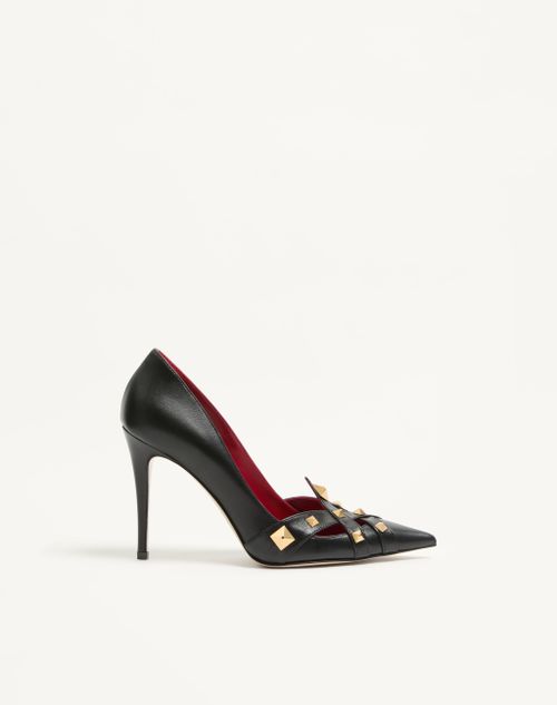 Valentino Garavani - Studdy Kidskin Pumps 100mm - Black - Woman - Pumps