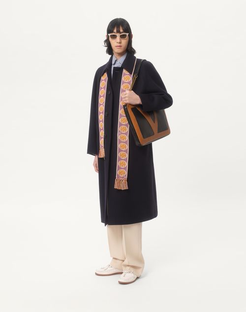 Valentino - Single-breasted Wool And Cashmere Coat - Night - Man - Coats And Blazers