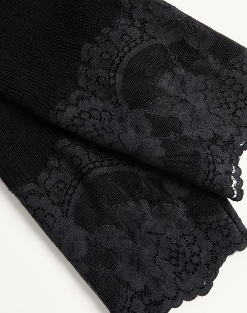 Valentino - Cashmere Leggings - Black - Woman - Trousers And Shorts