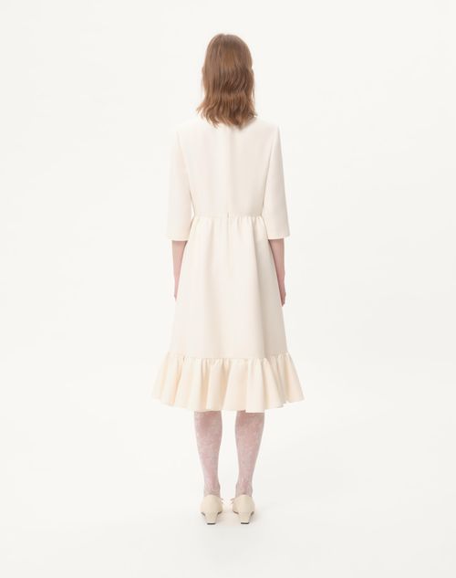 Valentino - Crepe Couture Midi Dress - Ivory - Woman - Dresses
